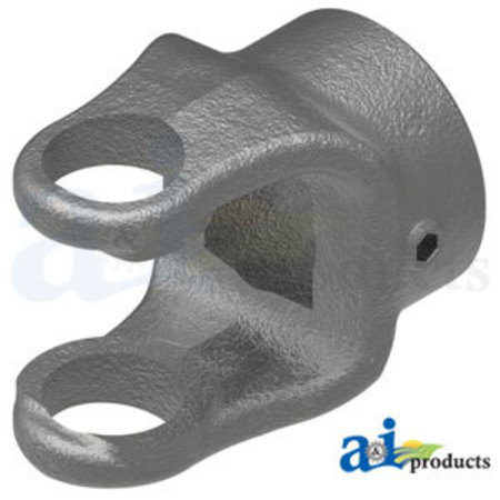 A & I PRODUCTS Square Bore Implement Yoke (w/ Set Screw) 3" x2" x4" A-804-0616